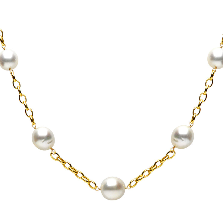 DSL Yellow Gold South Sea Pearl Necklace