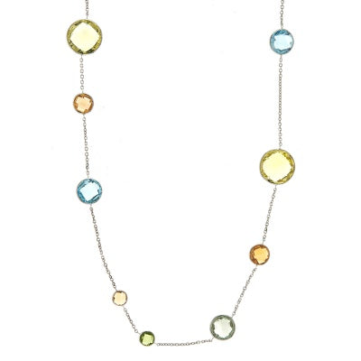 Multi-Colored Stone Necklace