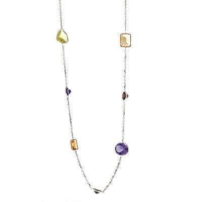 Multi-Colored Stone Necklace