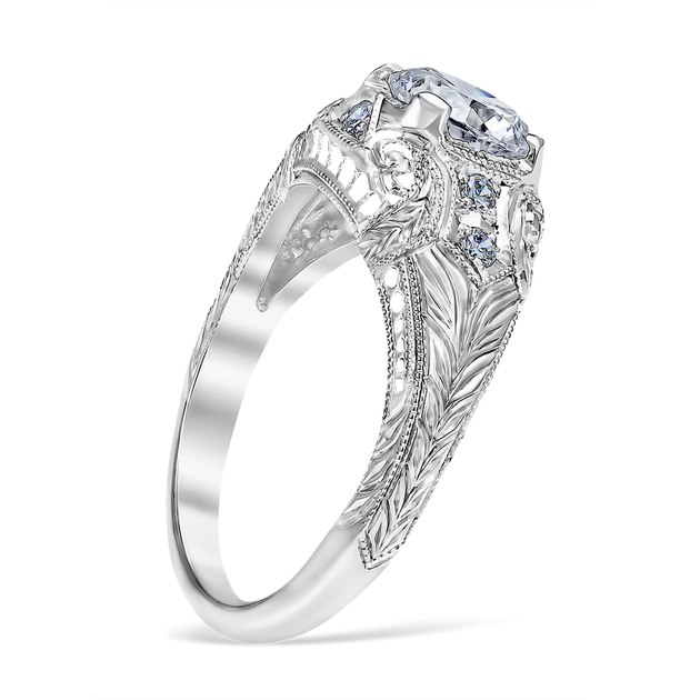 Romanesque Arcade Engagement Ring – Cheryl Fornash Jewelers