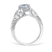 Wreathed Pear Engagement Ring