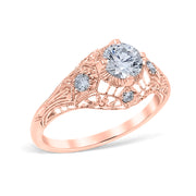 Luana Vintage Style Engagement Ring