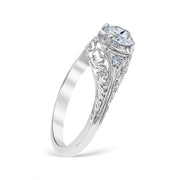 Flora Vintage Style Engagement Ring