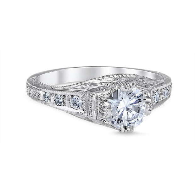 Fiorella Vintage Style Engagement Ring