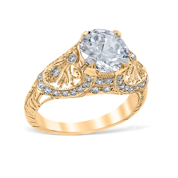 Fabiola Vintage Style Engagement Ring