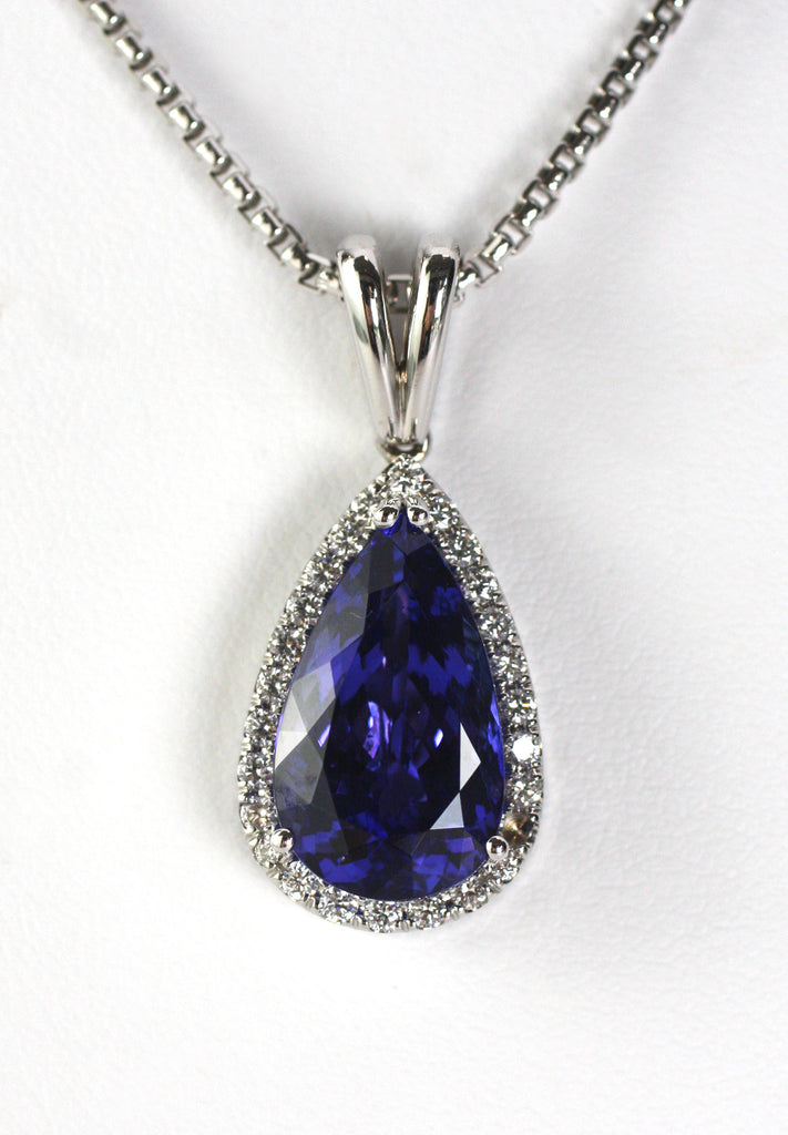 Tanzanite deals teardrop necklace