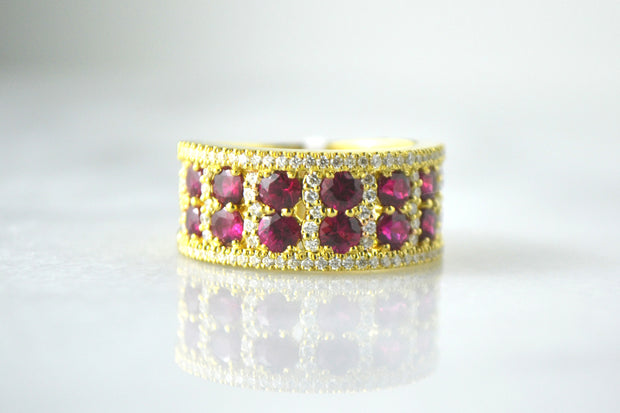 Ruby and Pave Band