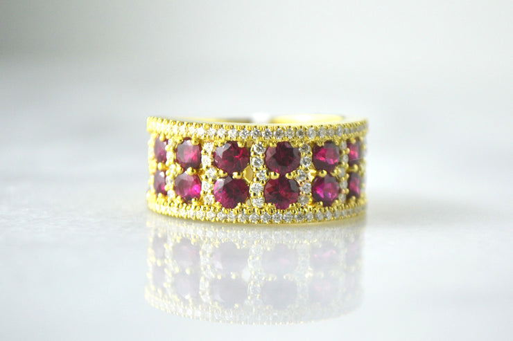 Ruby and Pave Band