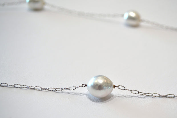 DSL South Sea Baroque Tincup Pearl Necklace