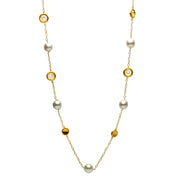DSL Yellow Gold South Sea Pearl Necklace