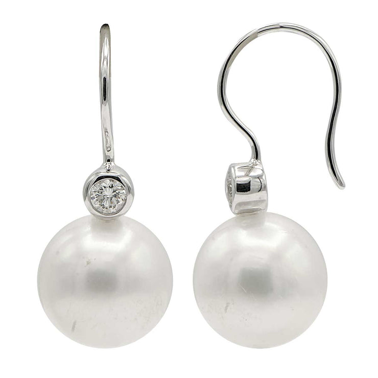 DSL South Sea Pearl & Diamond Earrings