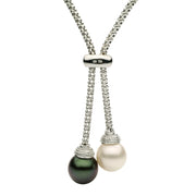 DSL South Sea & Tahitian Pearl Lariat Necklace