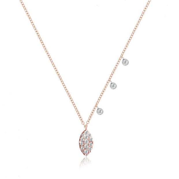 Meira T Marquise Encrusted Diamond Necklace
