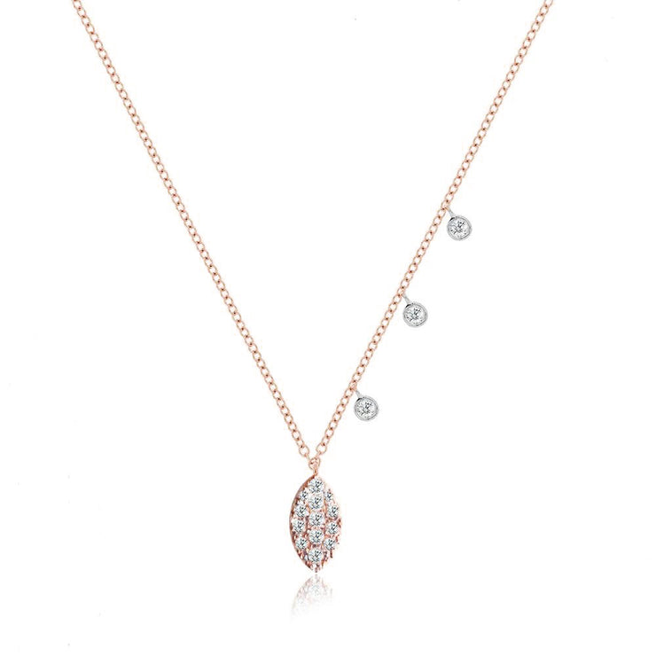 Meira T opal, diamond and pearl necklace in 14k yellow gold. | AHEE Jewelers