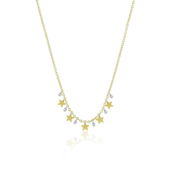 Meira T Dainty Diamond Star Necklace