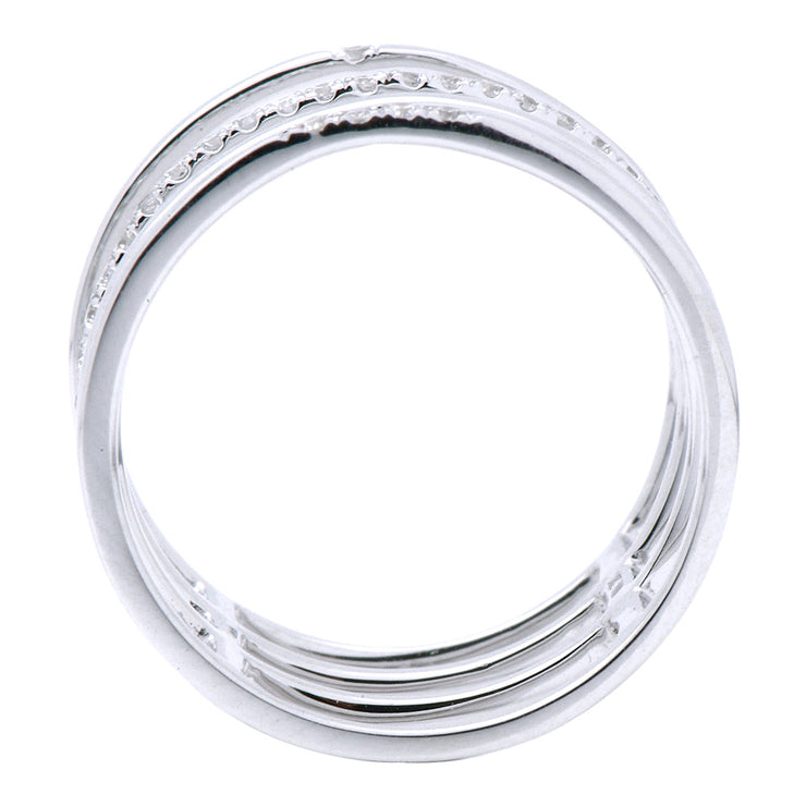 DSL White Gold & Diamond Bar Ring