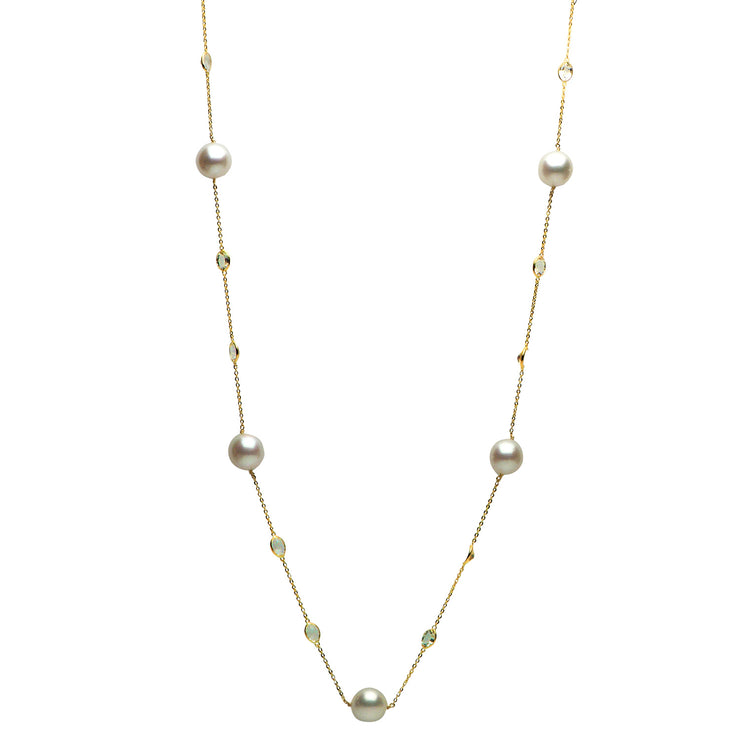 DSL South Sea Pearl & White Topaz Necklace